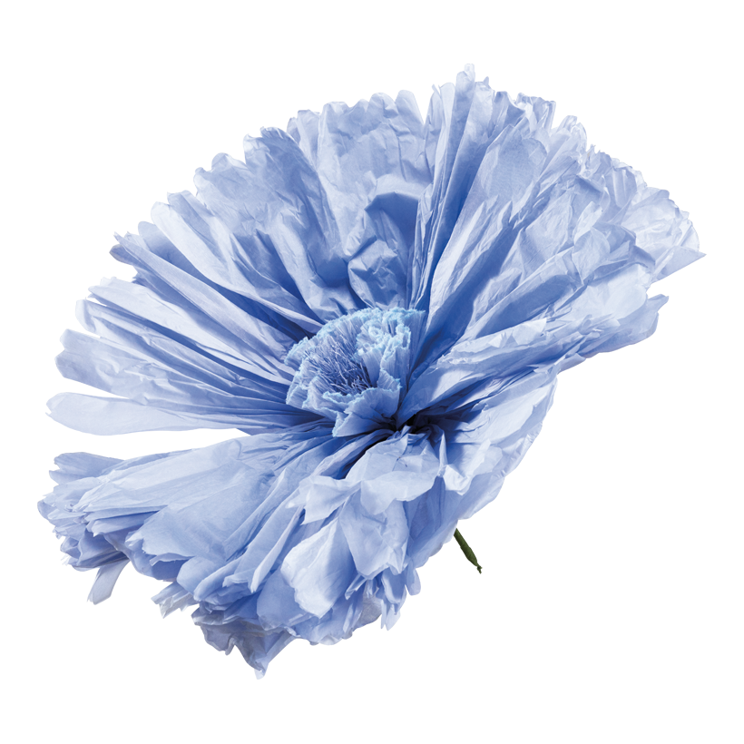 Fleur à tige courte, Ø 90cm Stiel: 15cm en papier, flexible
