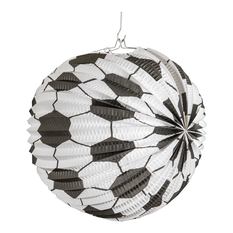 # Football lantern Ø 30cm made of paper, flame retardent