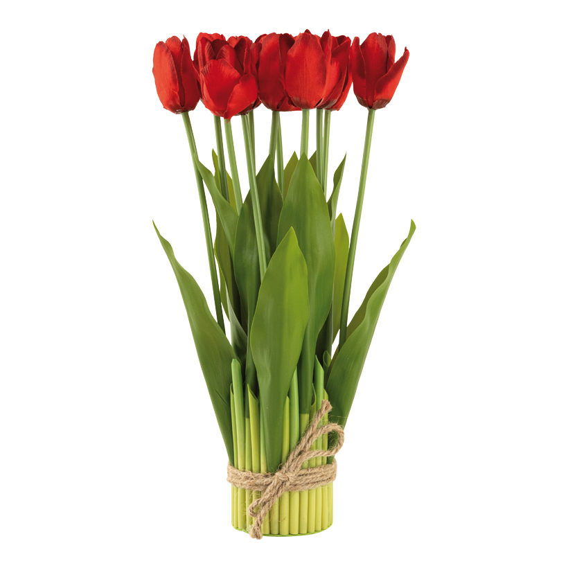 Tulpenbündel, 37cm Ø 7,5cm 12-fach, aus Kunststoff/Kunstseide
