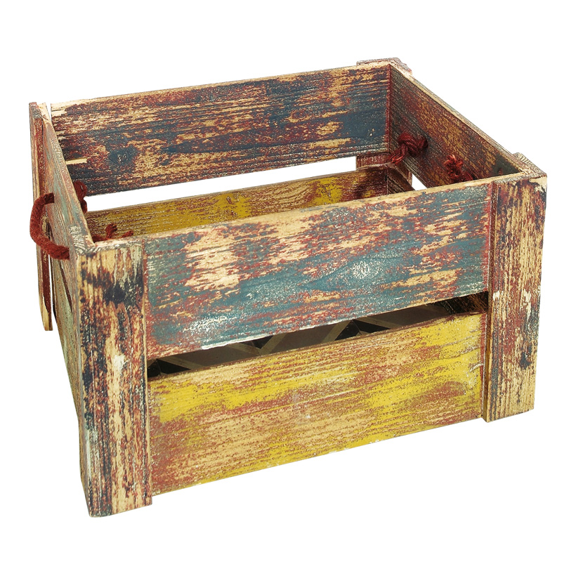 # Crate 30x32x23 cm wood, washed