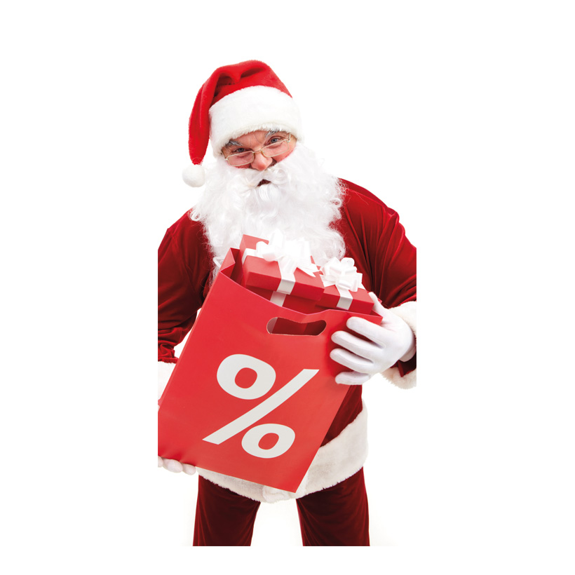 # Motivdruck "Santas Sale", 180x90cm Stoff