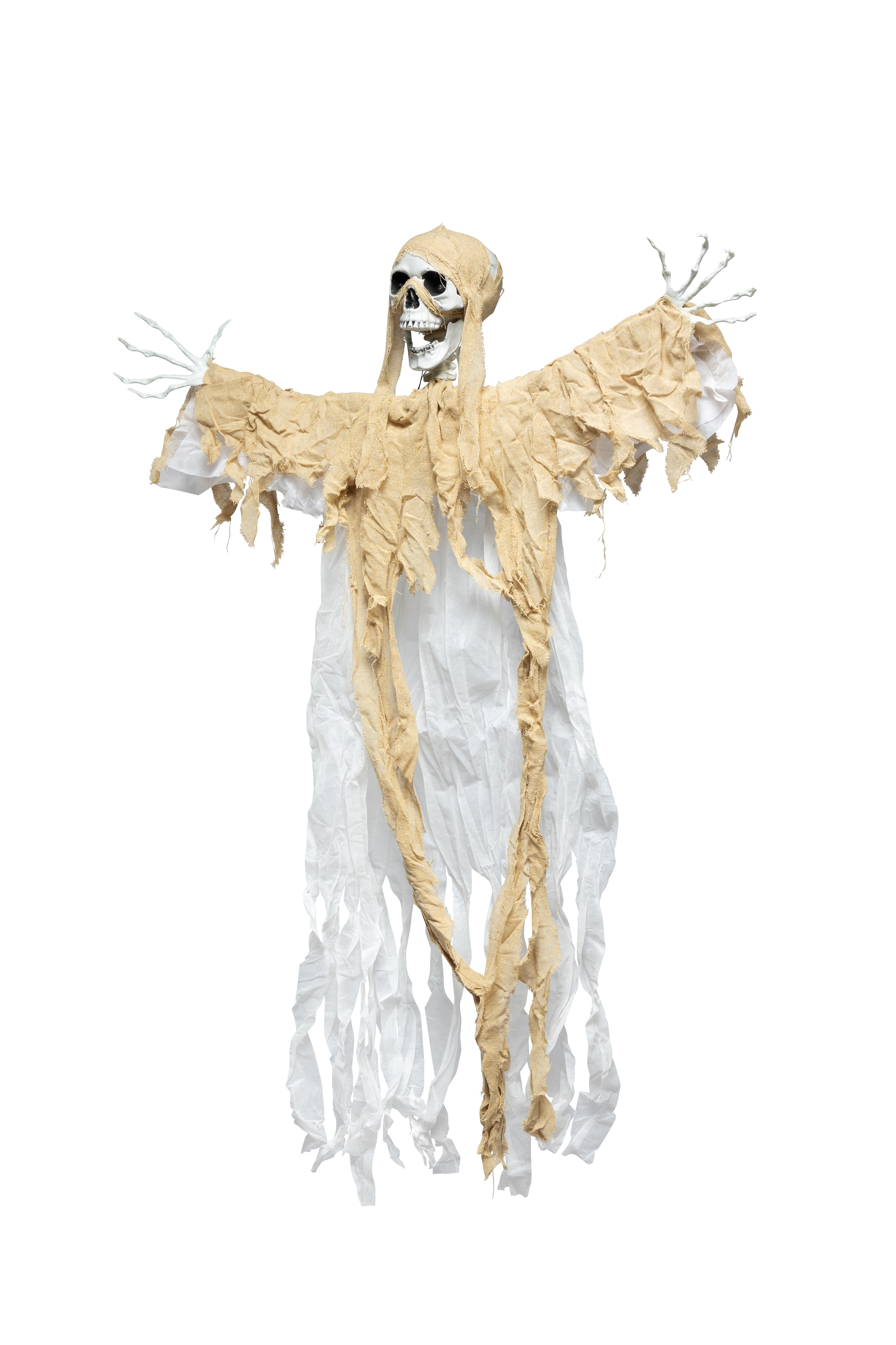 Figurine d'épouvante „Squelette", 160x110cm en plastique/tissu, 3x piles LR44 nécessaires