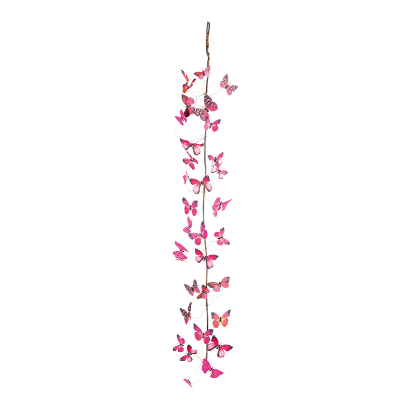 Butterfly garland, L: 150cm with hanger, made of paper