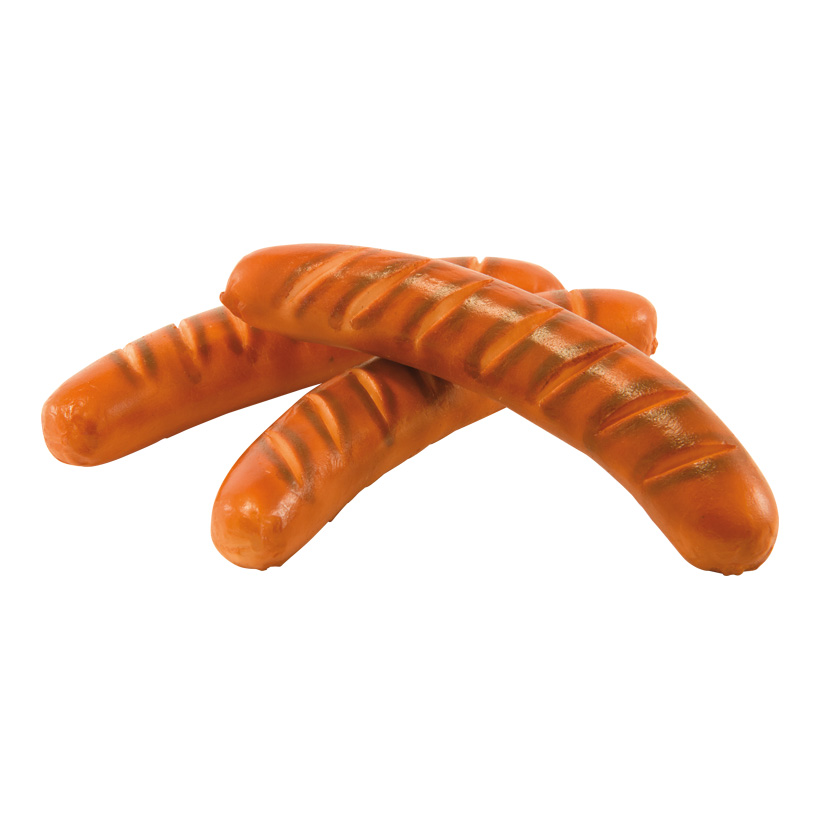 Sausages, 16x3cm 3 pcs./bag, out of foam