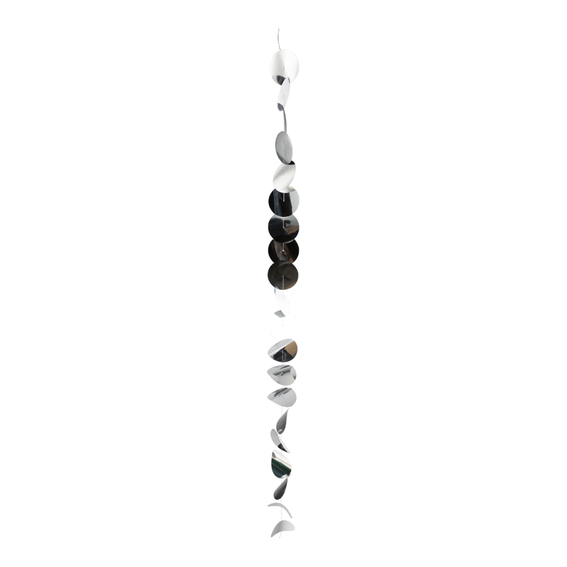 Foliengirlande, 200cm ⌀ 12,5cm 20-fach, aus Metallfolie, rund