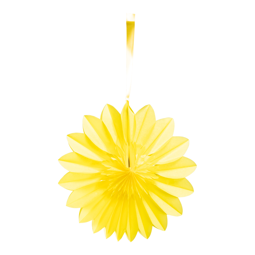 Flower rosette, 30cm out of paper, foldable, with hanger, self-adhesive