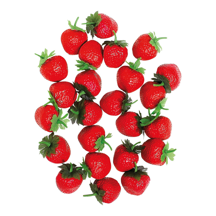 # Erdbeeren Ø 4 cm Kunststoff, 24 Stck./Box