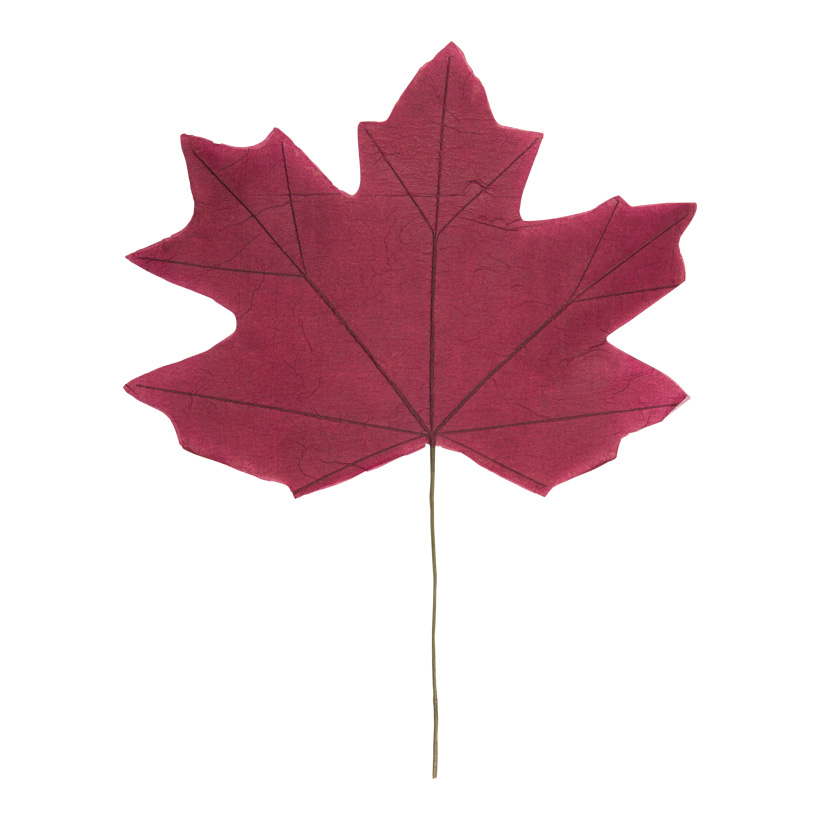 Maple leaf, 100x80cm Blattgröße: 80x63cm, Stiel 45cm, one-sided, out of paper