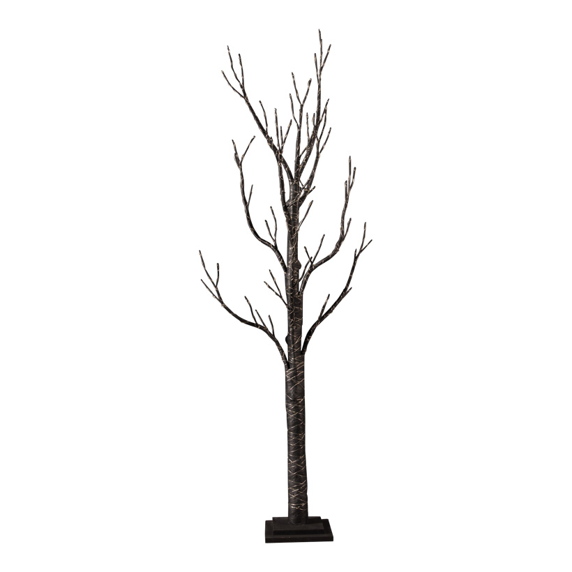 Arbre, 150cm Holzfuß avec 400 LEDs, en carton dur, prise IP44