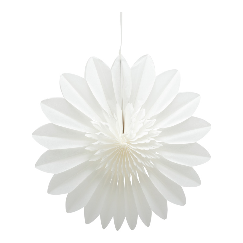 Flower rosette, 30cm out of paper, with hanger, foldable, self-adhesive