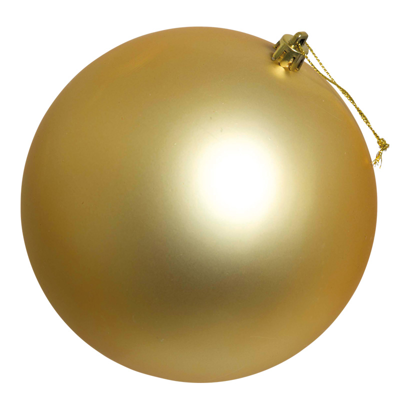 Christmas ball, matt gold, Ø 14cm, seamless, mat