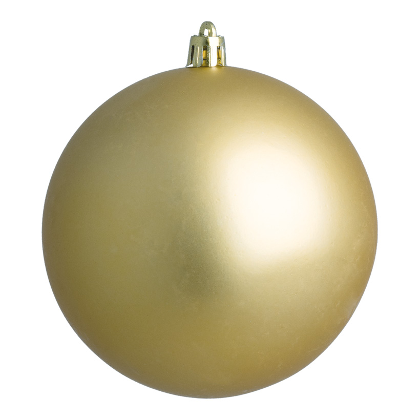 Weihnachtskugel, gold matt, Ø 10cm