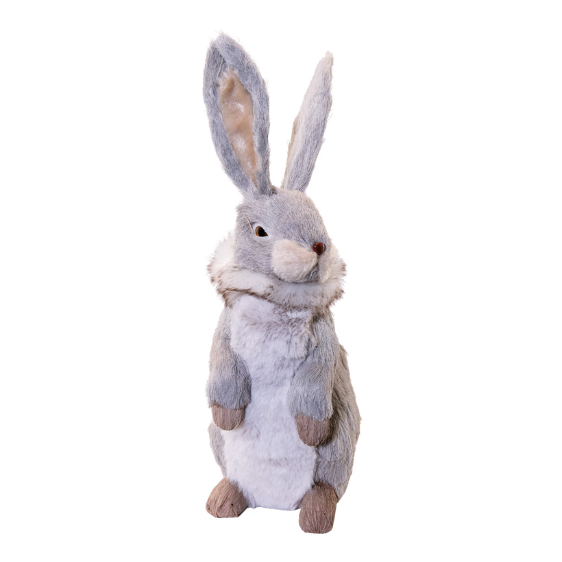 Rabbit, H: 33cm standing, made of styrofoam & synthetic fibre