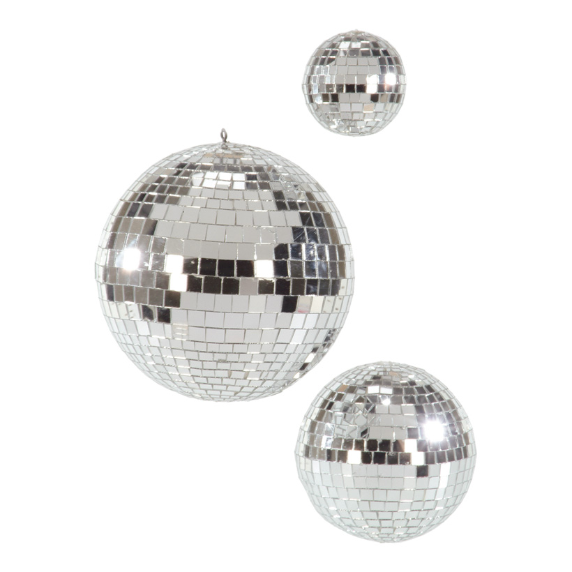Mirror ball, 1.550gr., Ø 30cm, styrofoam with glass discs