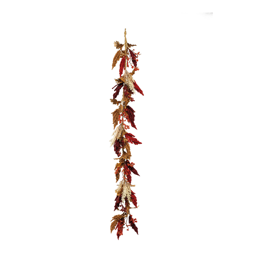 Autumn garland, 156cm out of plastic/styrofoam, flexible