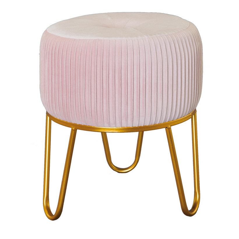 # Tabouret velours, 30x30x35cm 3-pieds