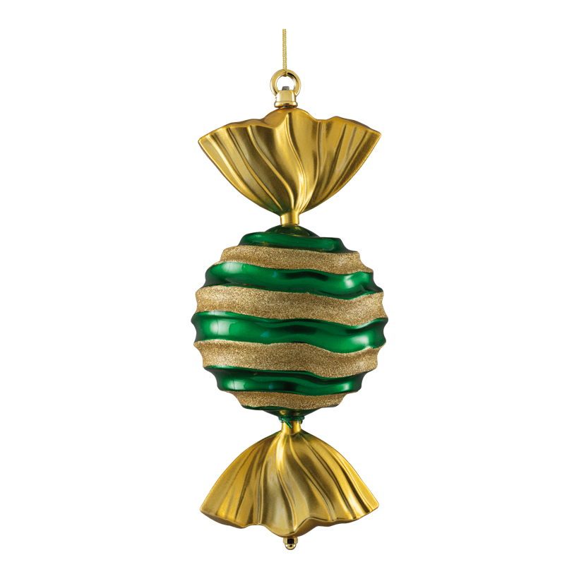 Bonbon, 33cm en plastique, en forme de vague, avec suspension