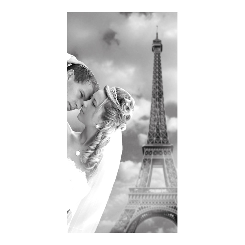 # Motivdruck "Verliebt in Paris", 80x200cm Stoff