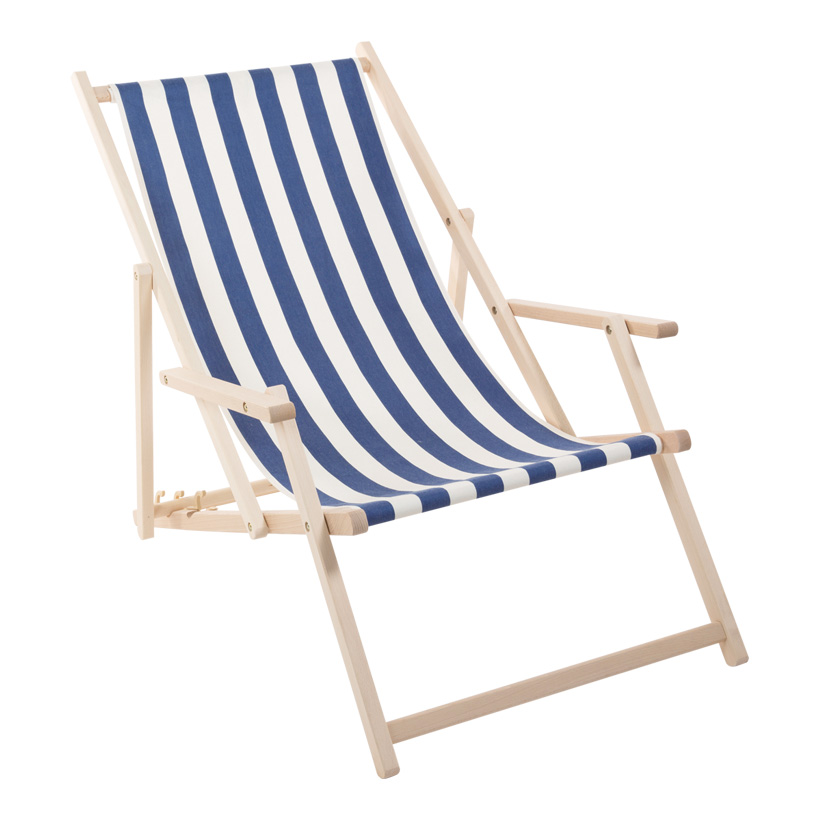 # Deck chair, 87x58x92cm, beechwood and cotton