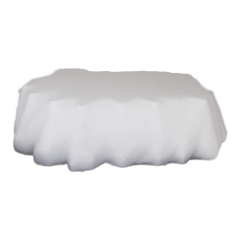 Floe de glace, 58x39x16cm polystyrène, recouvert de coton