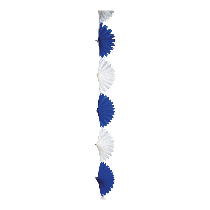 # Fan garland, 300cm Maße Fächer: 27,5x15cm 10-fold, out of paper, flame retardant according to B1