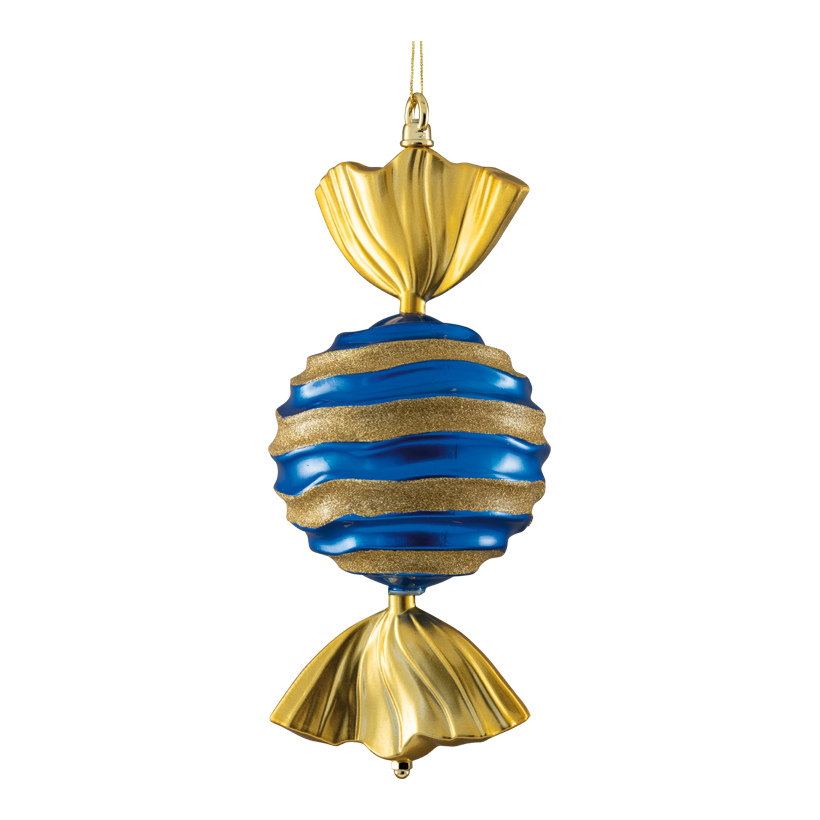 Bonbon, 33cm en plastique, en forme de vague, avec suspension