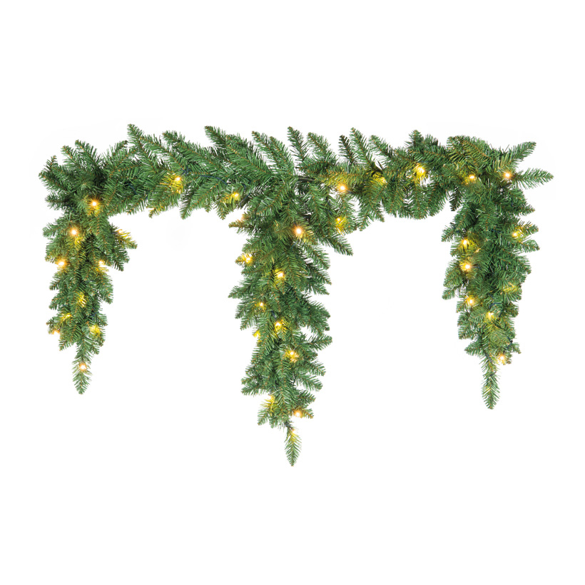 Noble fir frieze, 100cm Ø 25cm 40 LEDs, out of plastic