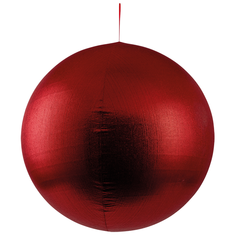 Textile ball, inflatable, Ø 60cm out of polyester, foldable, with zipper and hanger