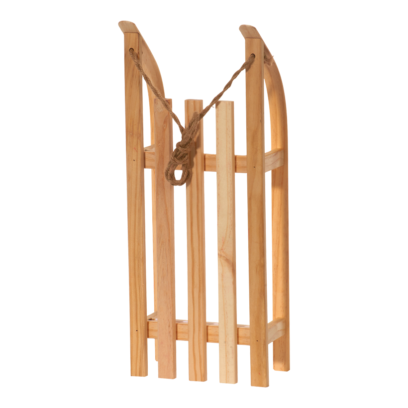 Sleigh, 50x21x11cm, wood, with pull cord