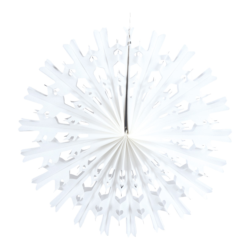 # Snowflake, 60cm made of paper, foldable, flame retardent according to M1