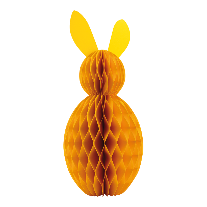 Lapin de Pâques en nid d'abeille, 60cm en papier kraft, pliable, avec fermeture magnétique