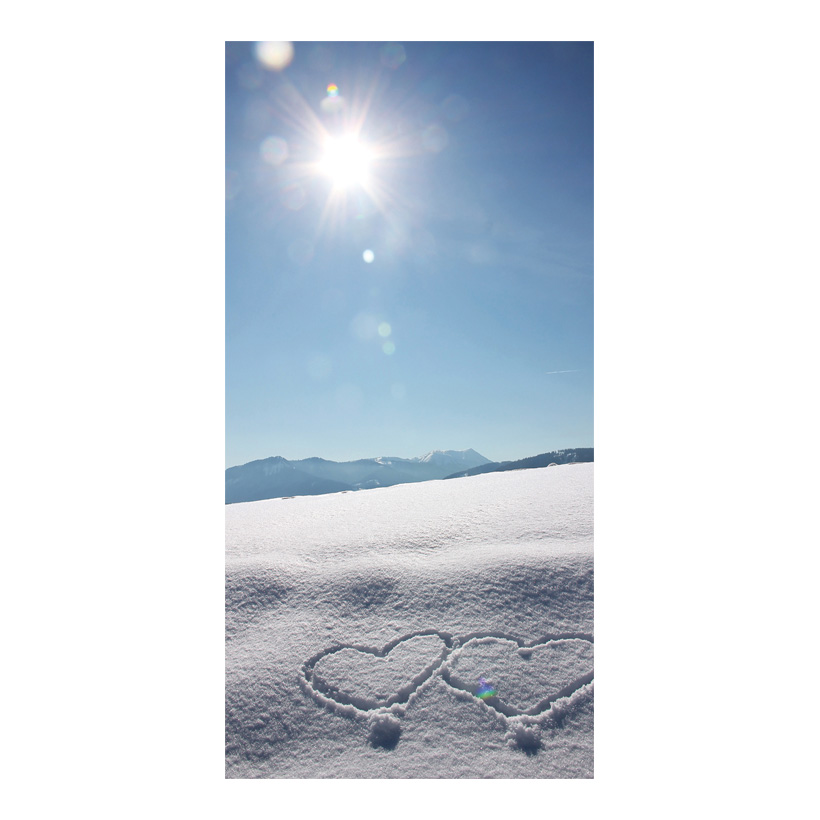 Motif imprimé Amour d'hiver, 80x200cm papier