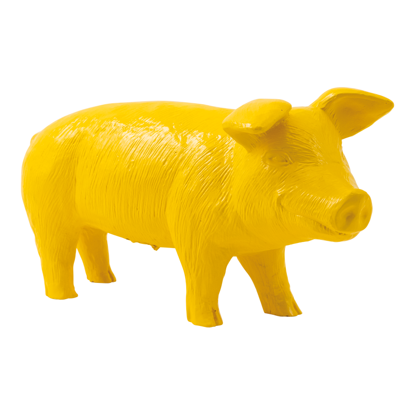 Piglet, 57x21x27cm out of polyresin, standing, weatherproof