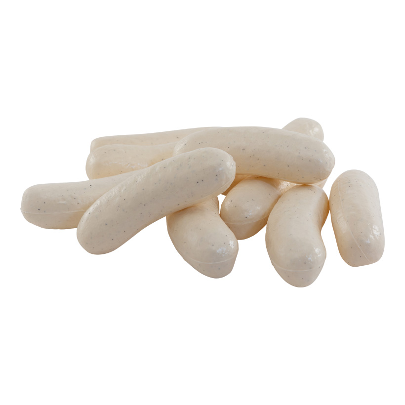 # Saucisses, 9,5x3cm 10 en plastique, en sachet