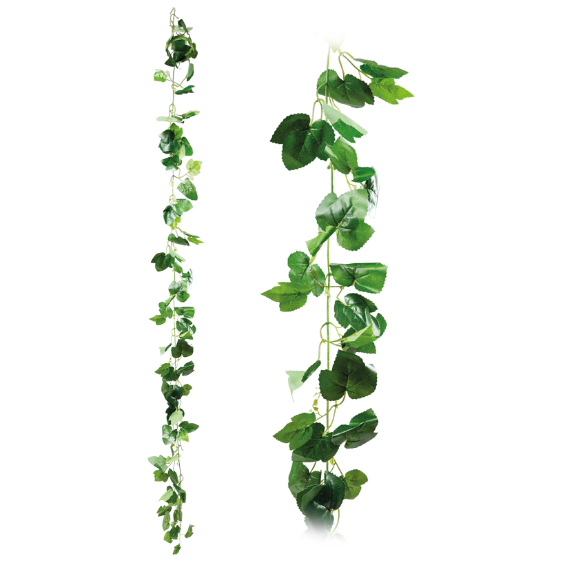 Grape leaf garland, 210cm out of artificial silk, with 76 leaves