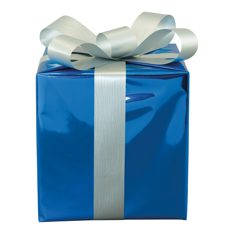 Geschenkpaket, 15x15cm aus Styropor, mit Folienschleife