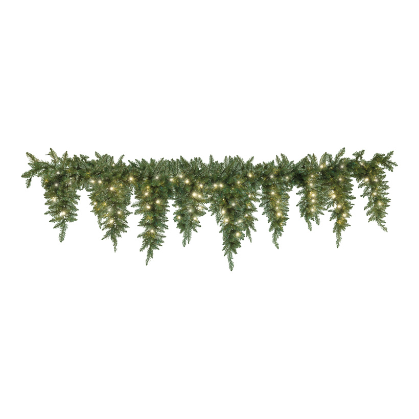 Frise de sapin, Ø 30cm, 270cm, 100 LED, 50, 60, 70cm longueur cônes, pour l´exterieur