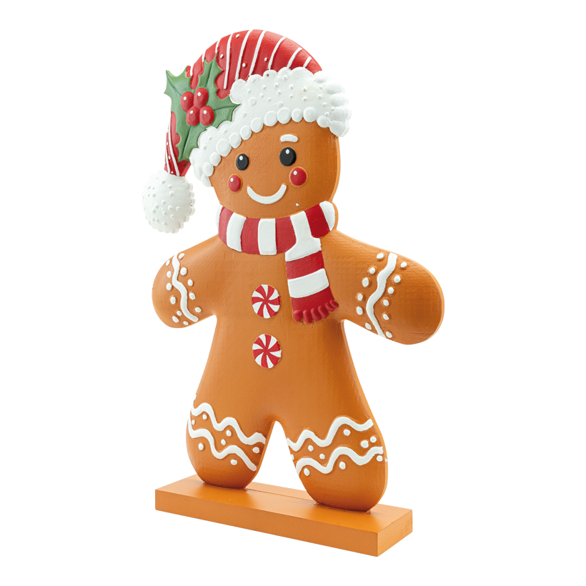Lebkuchenfigur "Junge", 58x41x9cm Standfuß: 30x9x3cm aus MDF