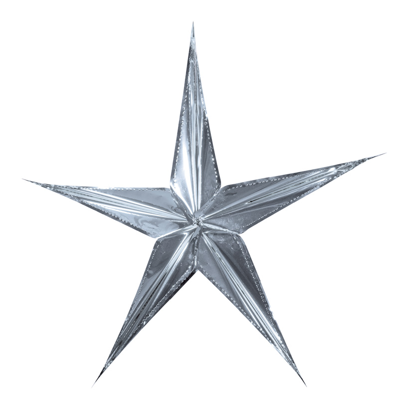 Foil star, Ø 90cm, foldable, metal foil
