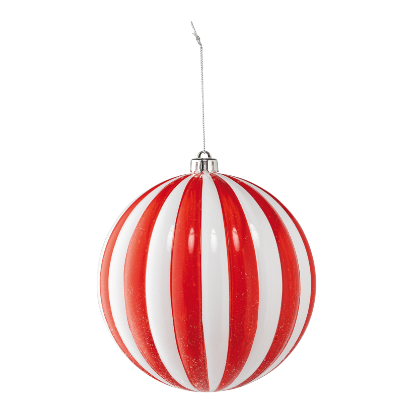Ornament Kugel, Ø 15cm aus Kunststoff, mit Hänger