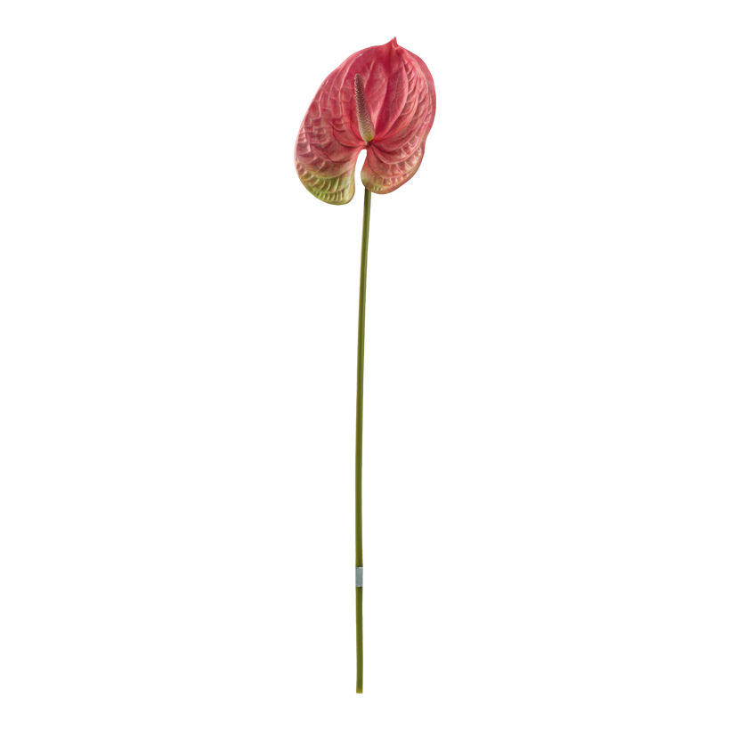 Flamingoblume, 63cm Stiel: 48cm aus Kunststoff, biegsam