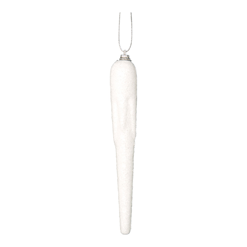 Icicles, 17cm, 4pcs./blister, with hanger, styrofoam