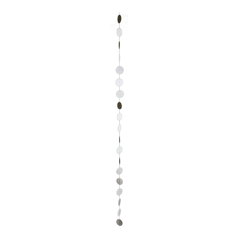 Guirlande de papier, 180cm, Ø5cm 20 éléments, brillant / mix glitter