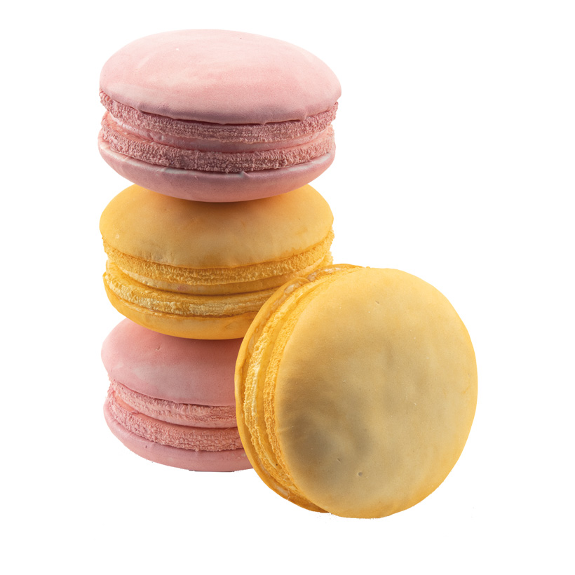 Macarons, Ø 10cm set of 4, made of hard foam