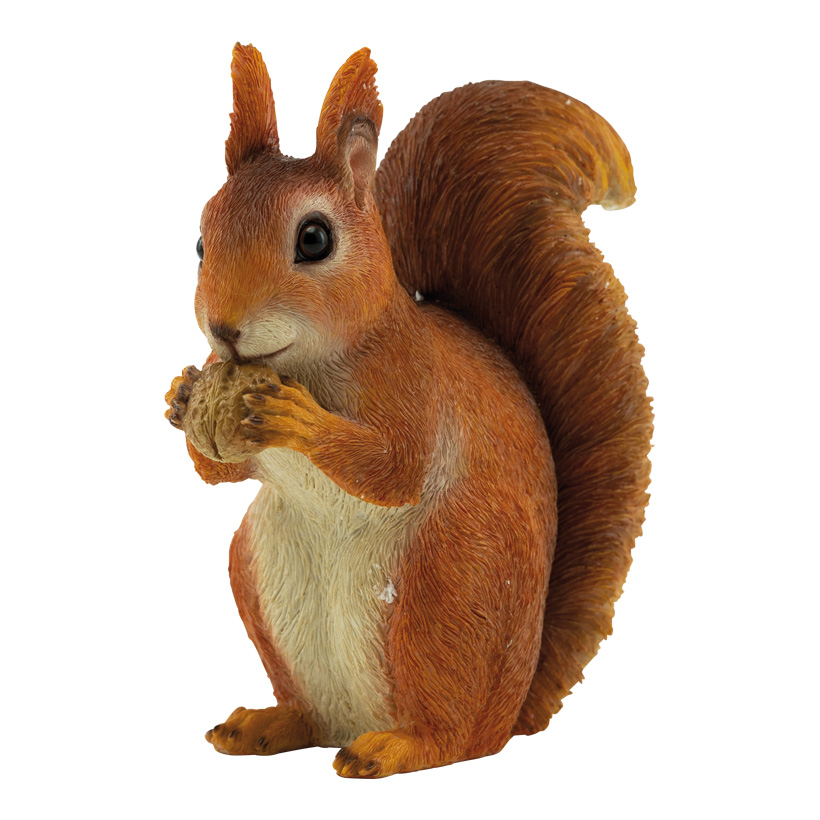 Eichhörnchen, 21x9,5x20,5cm aus Kunstharz, sitzend