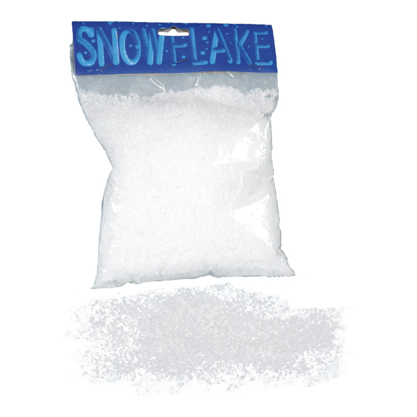 Artificial snow, Ø 5mm, 100 g/bag, for scattering, for ca. 0,13 m²