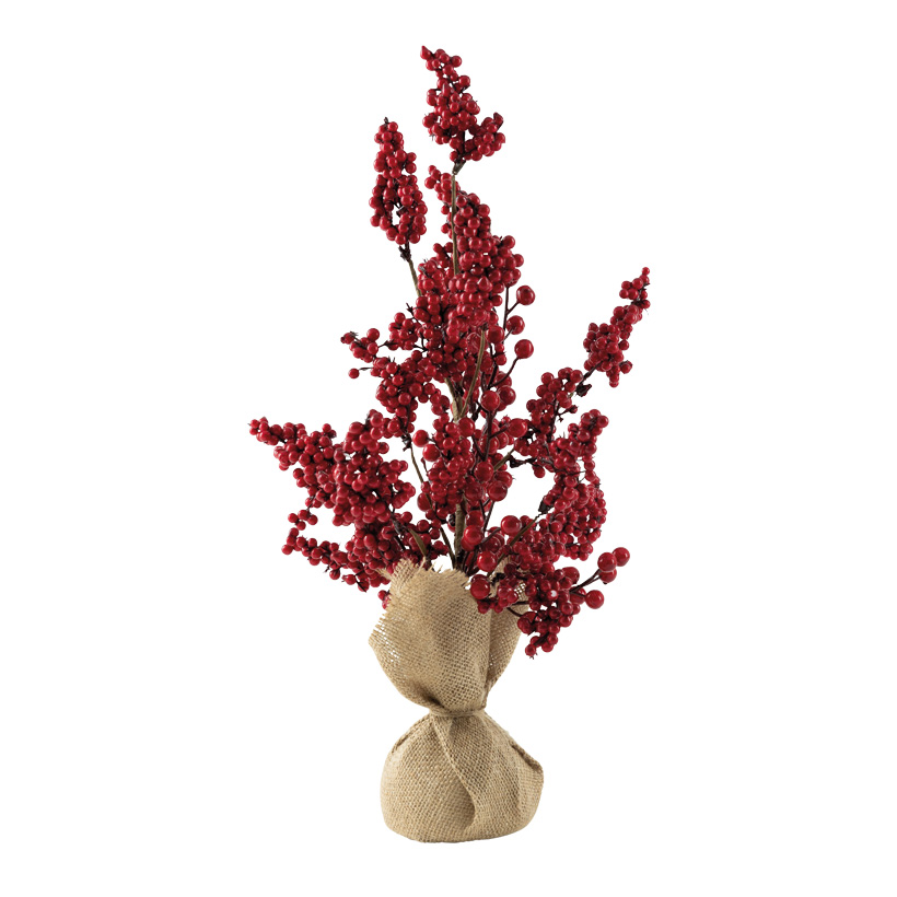 Berry tree, 50cm out of plastic, in jute bag