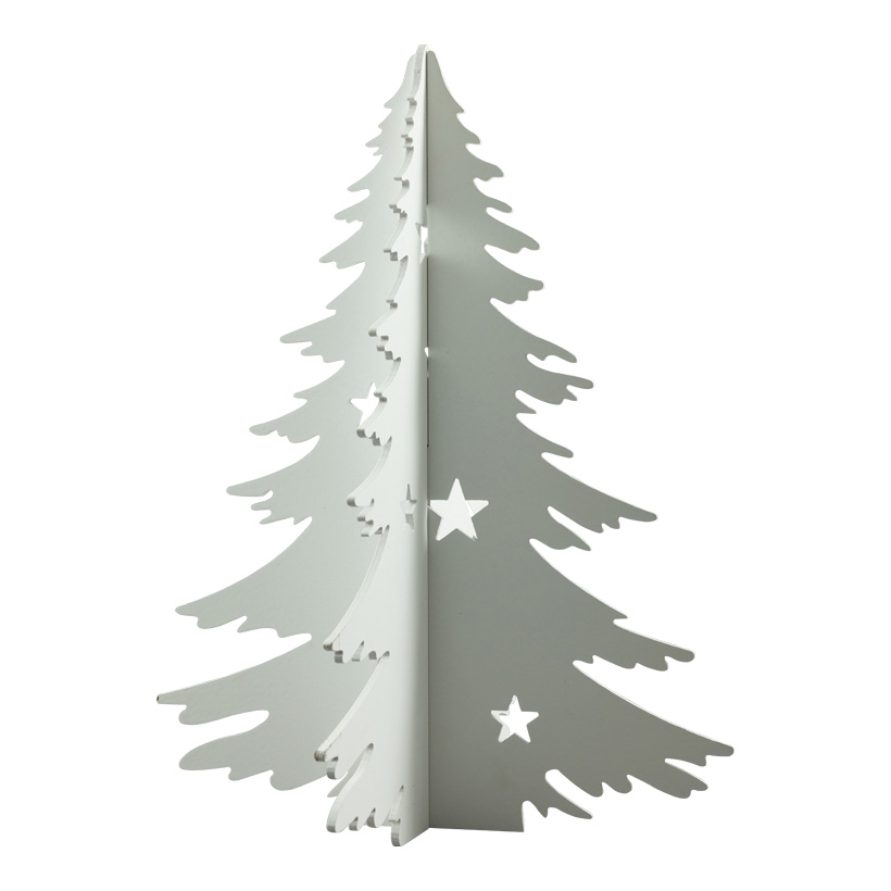 Christmas tree with star contours, 3D 60x45cm Dicke: 6mm 2-parts, out of MDF, self-standing