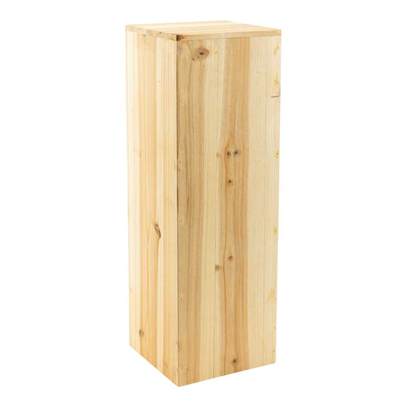 Podest, 15x15x45cm squared, aus Holz, mit Öffnung