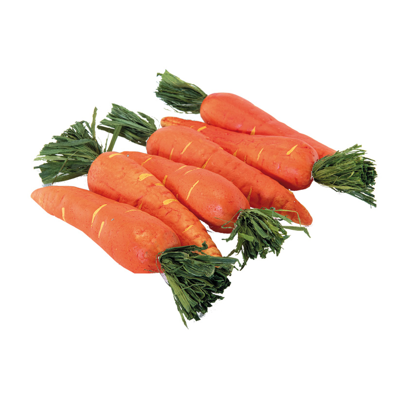 Carrot, 19x3,5cm, 6pcs./bag, styrofoam